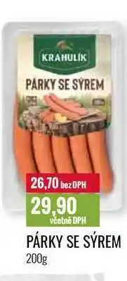 Ratio PÁRKY SE SÝREM 200g nabídka