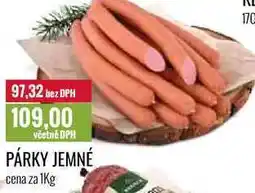 Ratio PÁRKY JEMNÉ cena za 1Kg nabídka