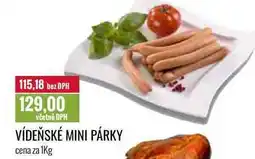 Ratio VÍDEŇSKÉ MINI PÁRKY cena za 1Kg nabídka