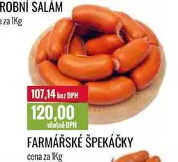 Ratio FARMÁŘSKÉ ŠPEKÁČKY cena za 1Kg nabídka