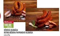Ratio DĚDOVA KLOBÁSA, RETRO DĚDOVA PAPRIKOVÁ KLOBÁSA cena za 1Kg nabídka