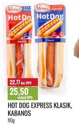 Ratio HOT DOG EXPRESS KLASIK, KABANOS 110g nabídka
