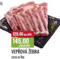Ratio VEPŘOVÁ ŽEBRA cena za 1kg nabídka