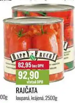 Ratio RAJČATA loupaná, krájená, 2500g nabídka