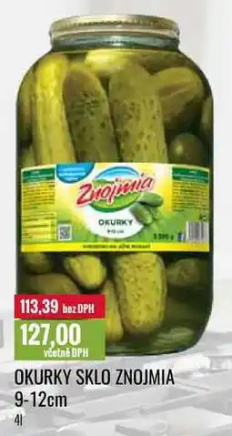 Ratio OKURKY SKLO ZNOJMIA 9-12cm 4l nabídka