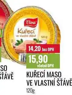 Ratio KUŘECÍ MASO VE VLASTNÍ ŠŤÁVĚ 120g nabídka
