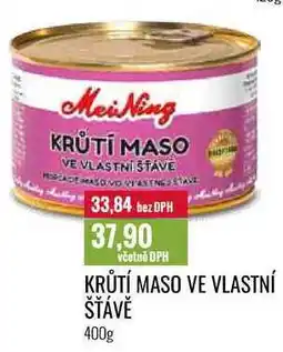 Ratio KRŮTÍ MASO VE VLASTNÍ ŠŤÁVĚ 400g nabídka