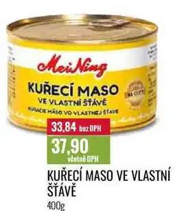 Ratio KUŘECÍ MASO VE VLASTNÍ ŠŤÁVĚ 400g nabídka