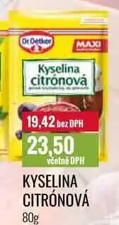 Ratio KYSELINA CITRÓNOVÁ 80g nabídka