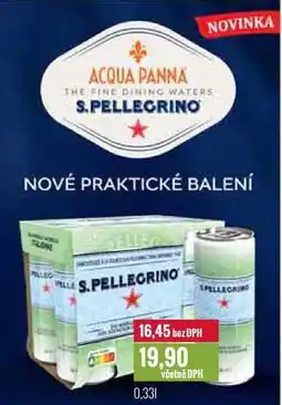 Ratio S. PELLEGRINO 0,33l nabídka