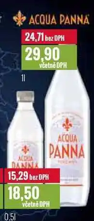 Ratio ACQUA PANNA 0,5l, 1l nabídka