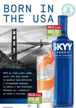 Ratio SKYY VODKA 0,7, 1l nabídka