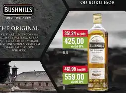 Ratio BUSHMILLS IRISH WHISKEY 0,7l, 1l nabídka