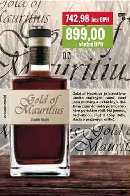 Ratio Gold of Mauritius 0,7l nabídka
