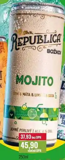 Ratio MOJITO 250ml nabídka