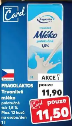 Kaufland PRAGOLAKTOS Trvanlivé mléko nabídka