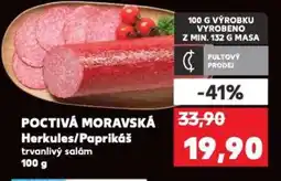 Kaufland Poctivá moravská Herkules/Paprikáš nabídka