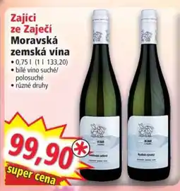 Norma Zajíci ze Zaječí Moravská zemská vína nabídka