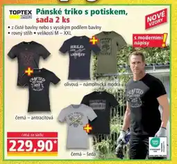 Norma Pánské triko s potiskem, sada 2 ks nabídka