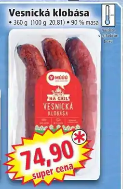 Norma Vesnická klobása nabídka