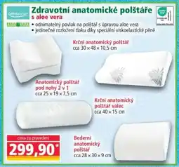 Norma Zdravotní anatomické polštáře s aloe vera nabídka
