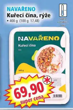 Norma NAVAŘENO Kuřecí čína, rýže nabídka