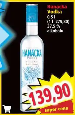 Norma Hanácká Vodka nabídka