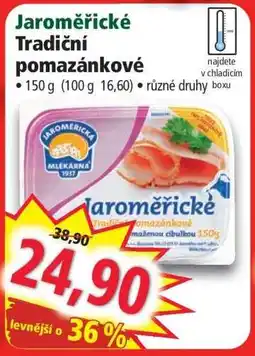 Norma Jaroměřické tradiční pomazánkové nabídka