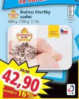 Norma Kuřecí čtvrtky zadní nabídka