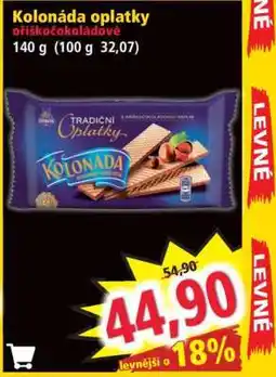 Norma Kolonáda oplatky oříškočokoládové nabídka