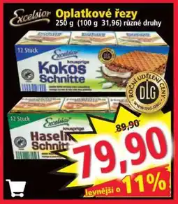 Norma Excelsior Oplatkové řezy nabídka