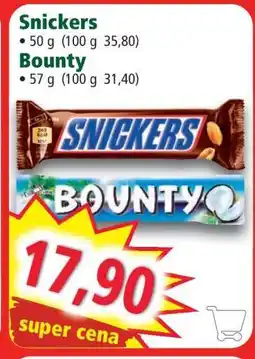 Norma SNICKERS, BOUNTY nabídka