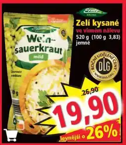 Norma Zelí kysané ve vinném nálevu nabídka