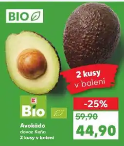 Kaufland Bio avokádo nabídka