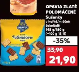 Kaufland OPAVIA Zlaté polomáčené Sušenky nabídka