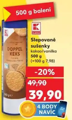 Kaufland Slepené sušenky kakao/vanilka nabídka