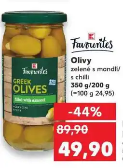 Kaufland Favourites Olivy nabídka