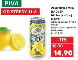 Kaufland Zlatopramen Radler nabídka