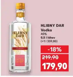 Kaufland HLIBNY DAR Vodka nabídka