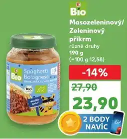 Kaufland Masozeleninový/Zeleninový příkrm nabídka