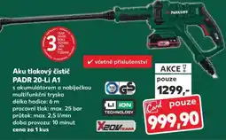 Kaufland Aku tlakový čistič PADR 20-Li A1 nabídka