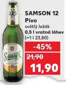 Kaufland SAMSON 12 Pivo nabídka