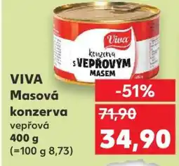 Kaufland VIVA Masová konzerva vepřová nabídka