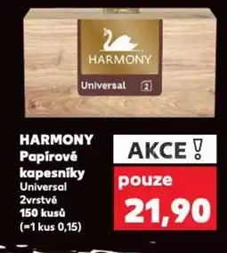 Kaufland HARMONY Papírové kapesníky nabídka