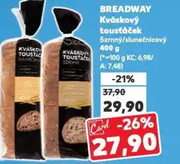Kaufland BREADWAY Kváskový toustáček nabídka