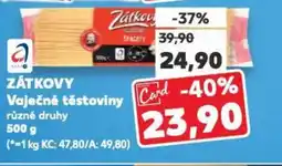 Kaufland ZATKOVY Vaječné těstoviny nabídka