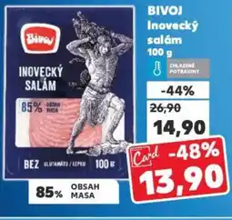 Kaufland BIVOJ Inovecký salám nabídka