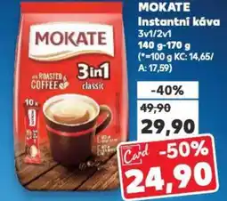 Kaufland MOKATE Instantní káva nabídka