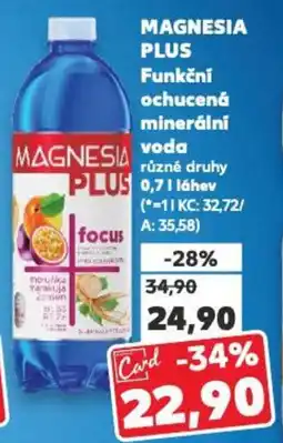 Kaufland MAGNESIA Plus Funkční ochucená minerální voda nabídka