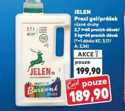 Kaufland JELEN Prací gel/prášek nabídka